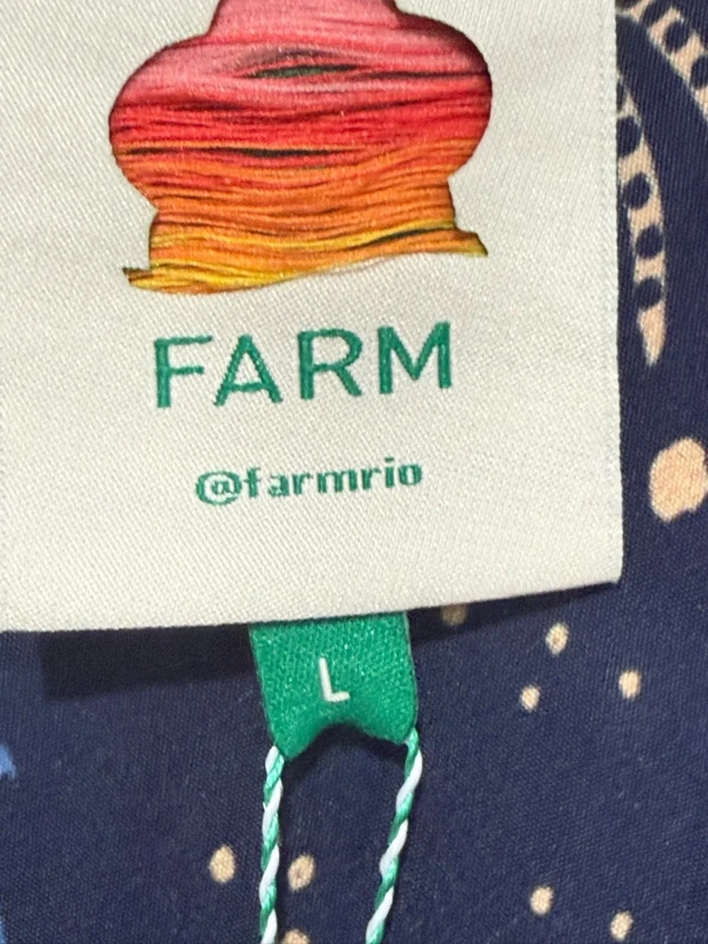 Navy Floral Slip Maxi Dress with Brown & Blue Accents - Picture 8 of 12